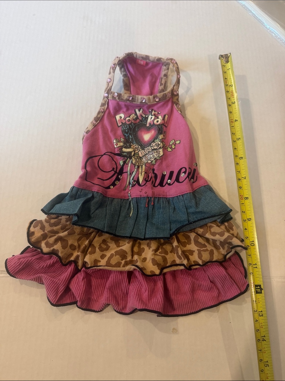 Fiorucci Pink Rock 'n' Roll Ruffle dog Dress